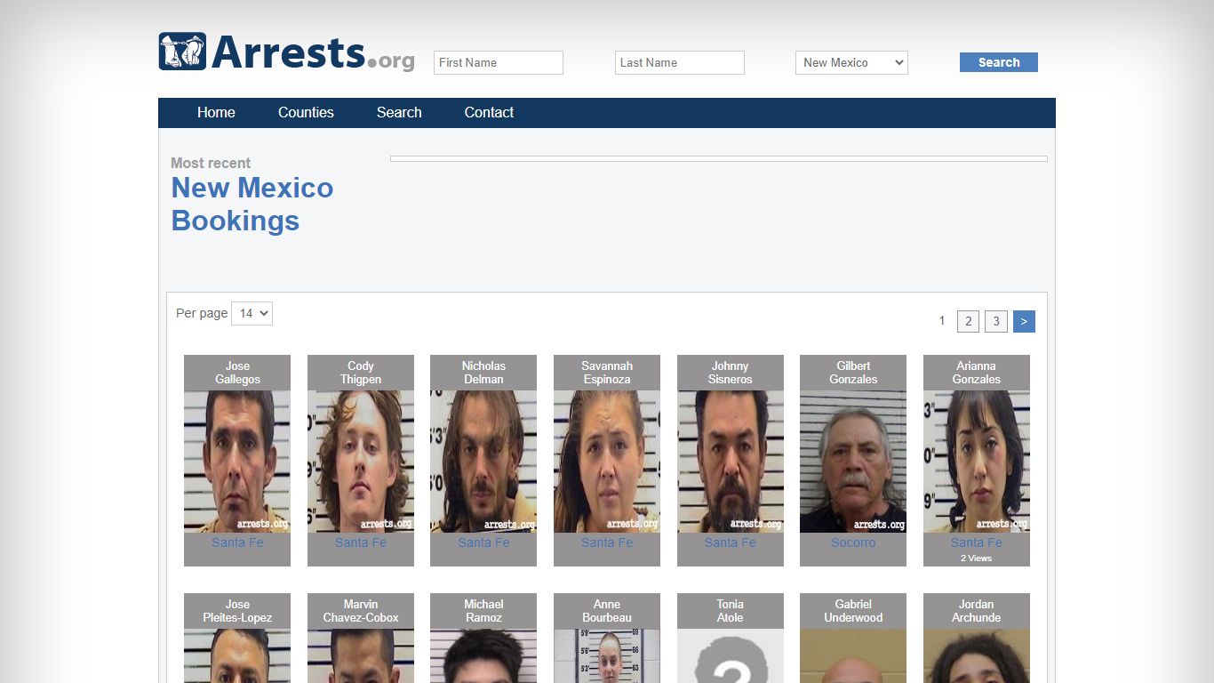 New Mexico Arrests and Inmate Search